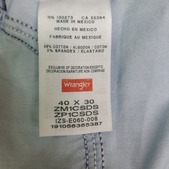 Wrangler 2 Pair Mens Authentics Denim Jeans 40X30 Relaxed Fit Stretch Waistband - Picture 6 of 13